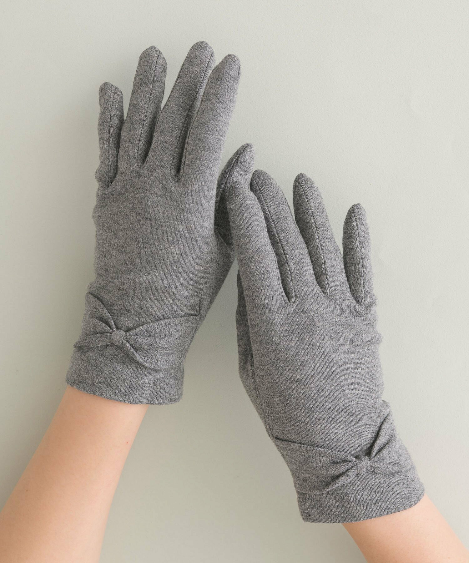 KATHARINE ROSS/【WEB限定】(抗菌/UV対策)冷感ショート手袋リボン